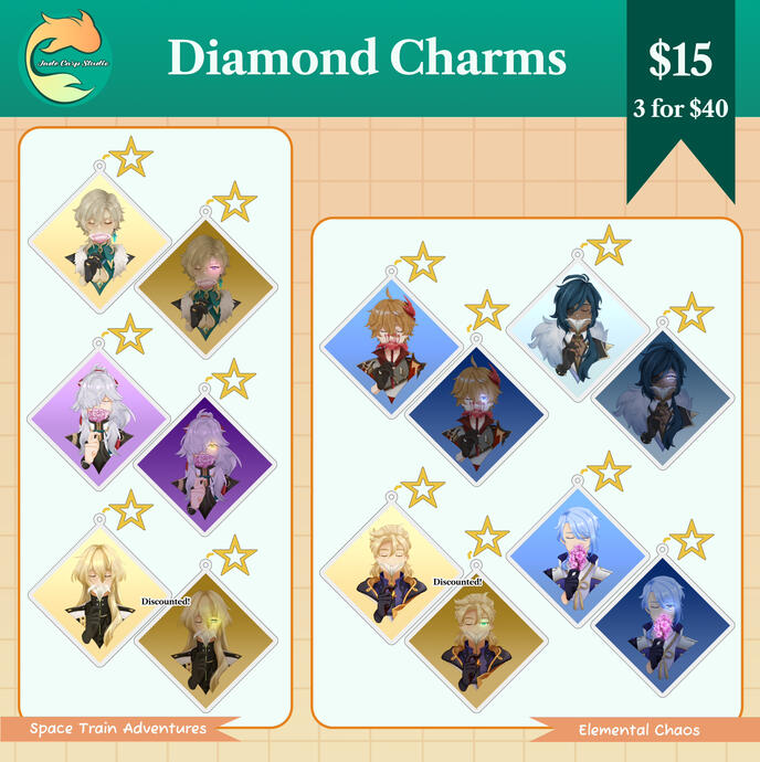 Diamond Charms
